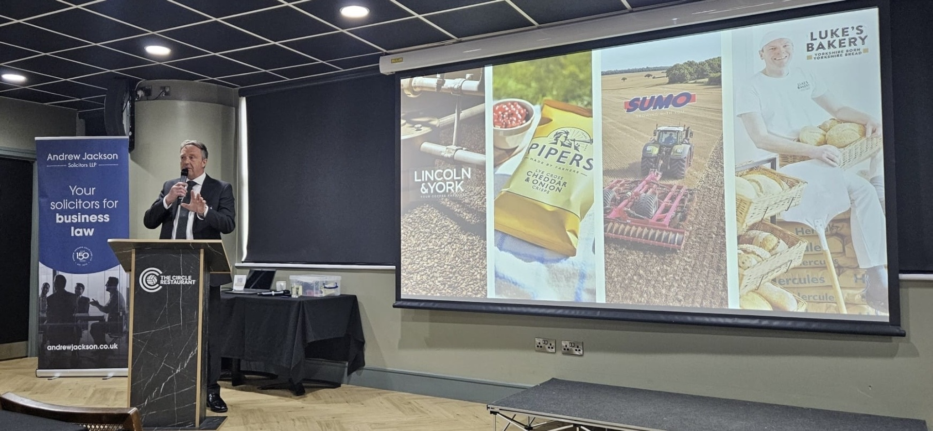 James Sweeting at Humber Business Week Andrew Jackson PR pic 2026