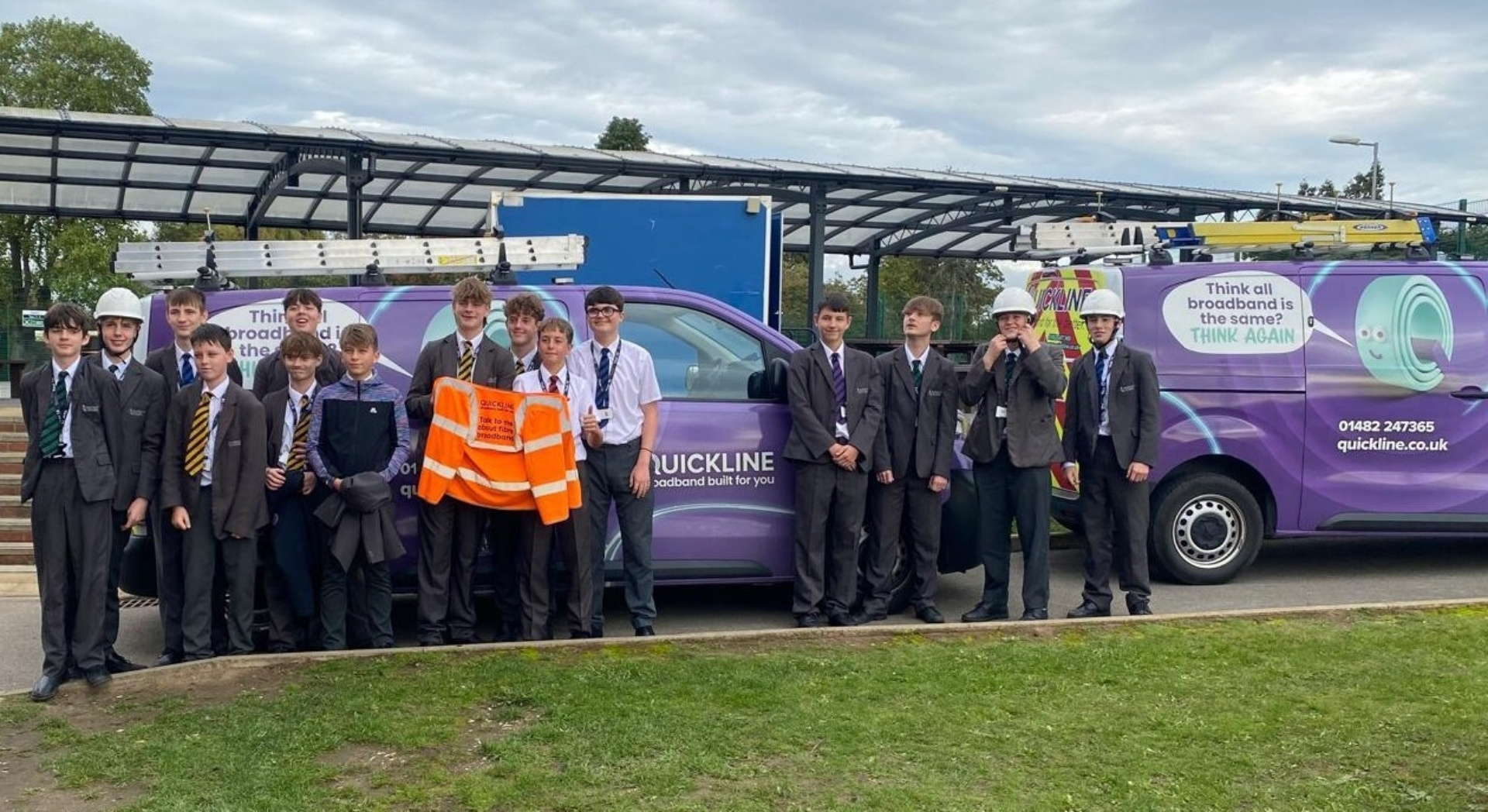 A Quickline secondary school STEM workshop