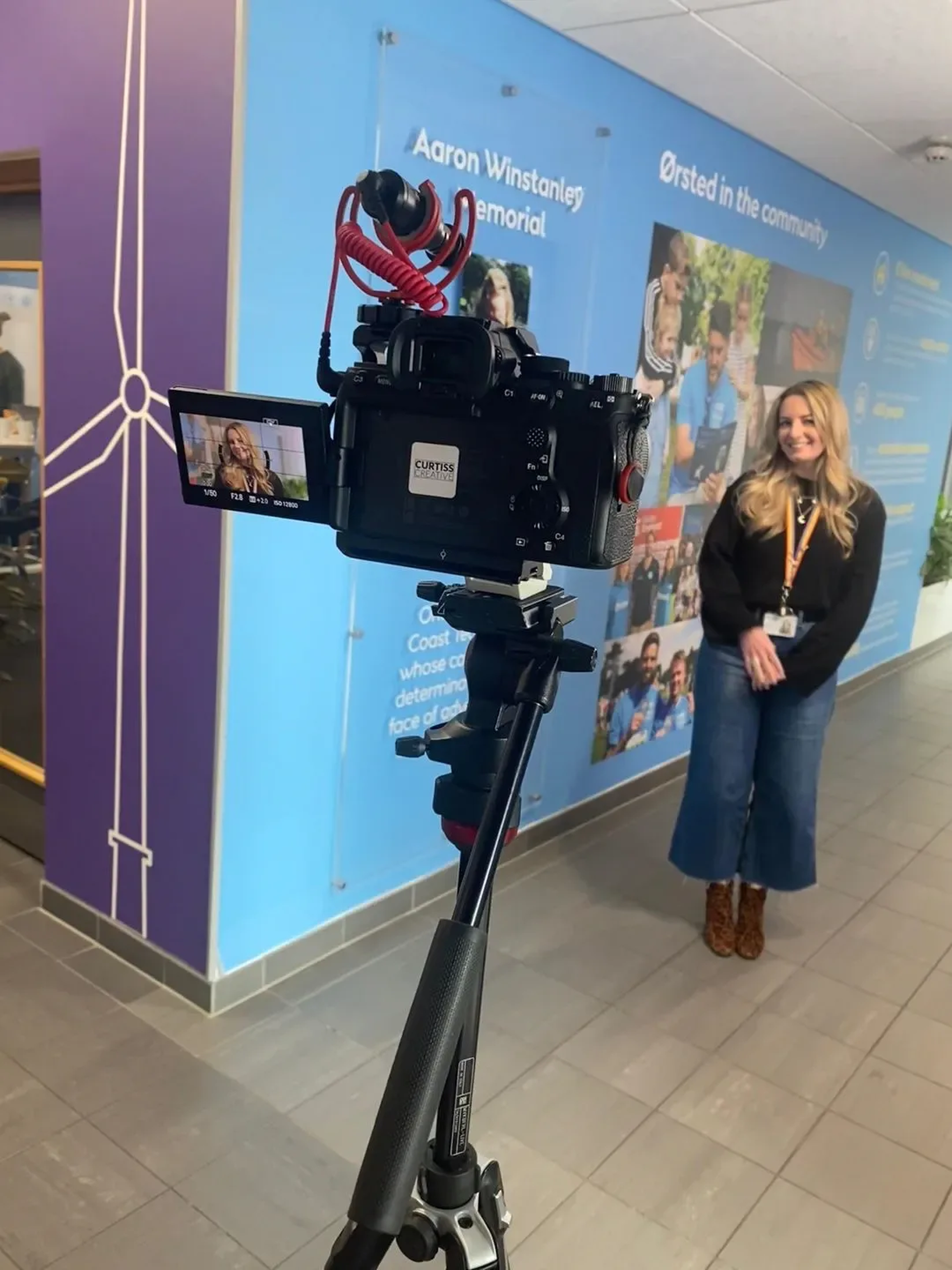 Lauren Little senior stakeholder advisor filming for virtual work experience