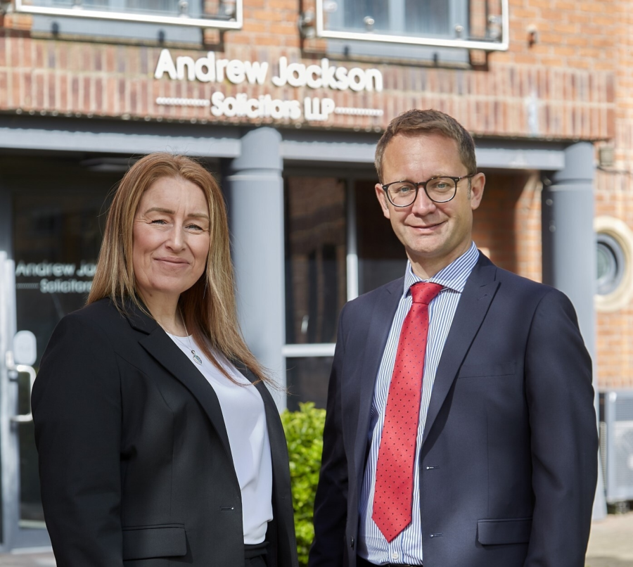 Leanne Stefanovic with Stephen Dettman Andrew Jackson Solicitors PR pic June 2024